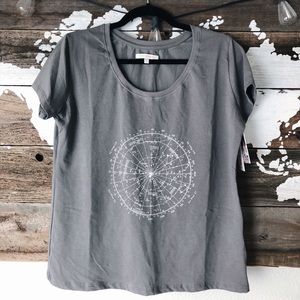 BRAND NEW - Krochet Kids Gray Constellation Tee